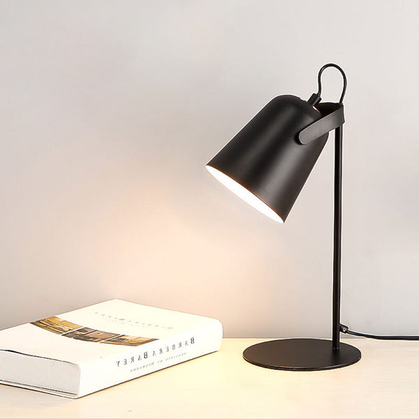 Nordic Metal LED Desk Lamp in Black