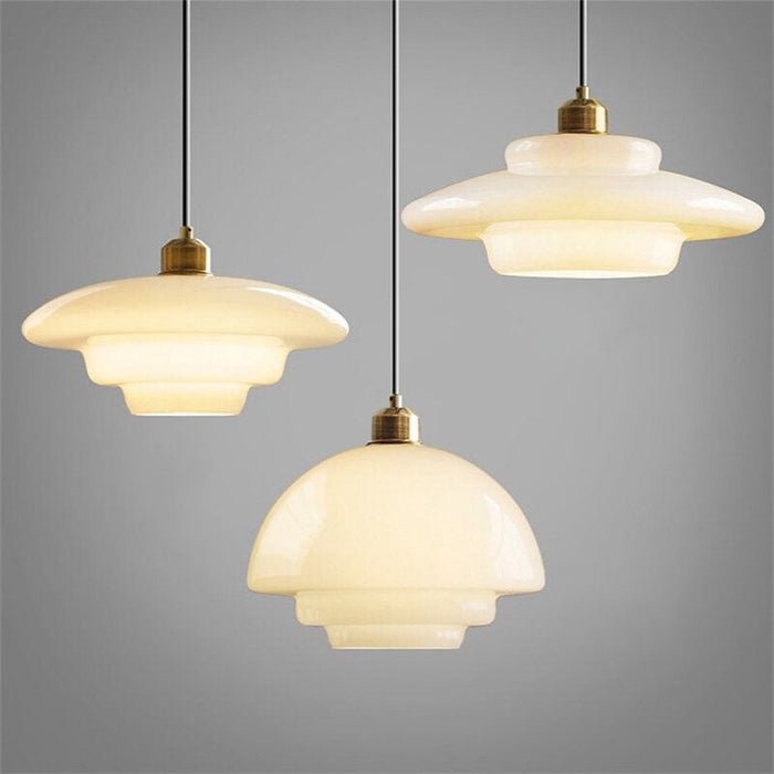 White Glass Pendant Light, view 18