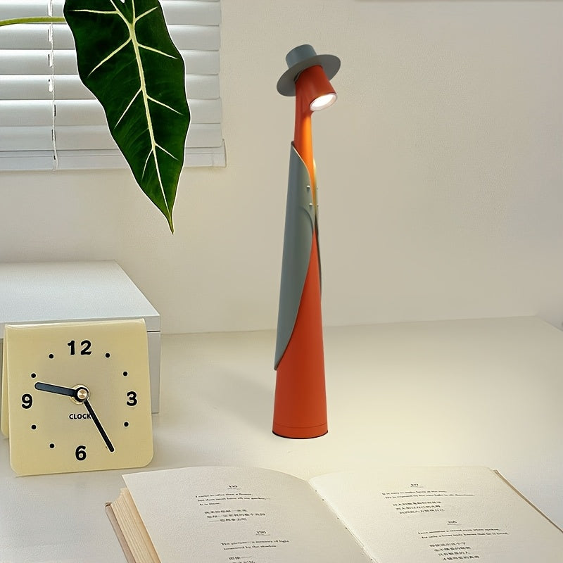 Rechargeable LED Hat Lamp in Orange Green