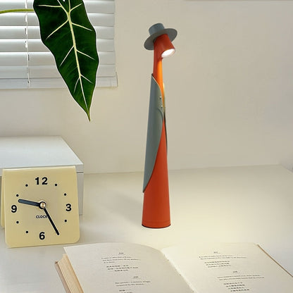 Rechargeable LED Hat Lamp in Orange Green