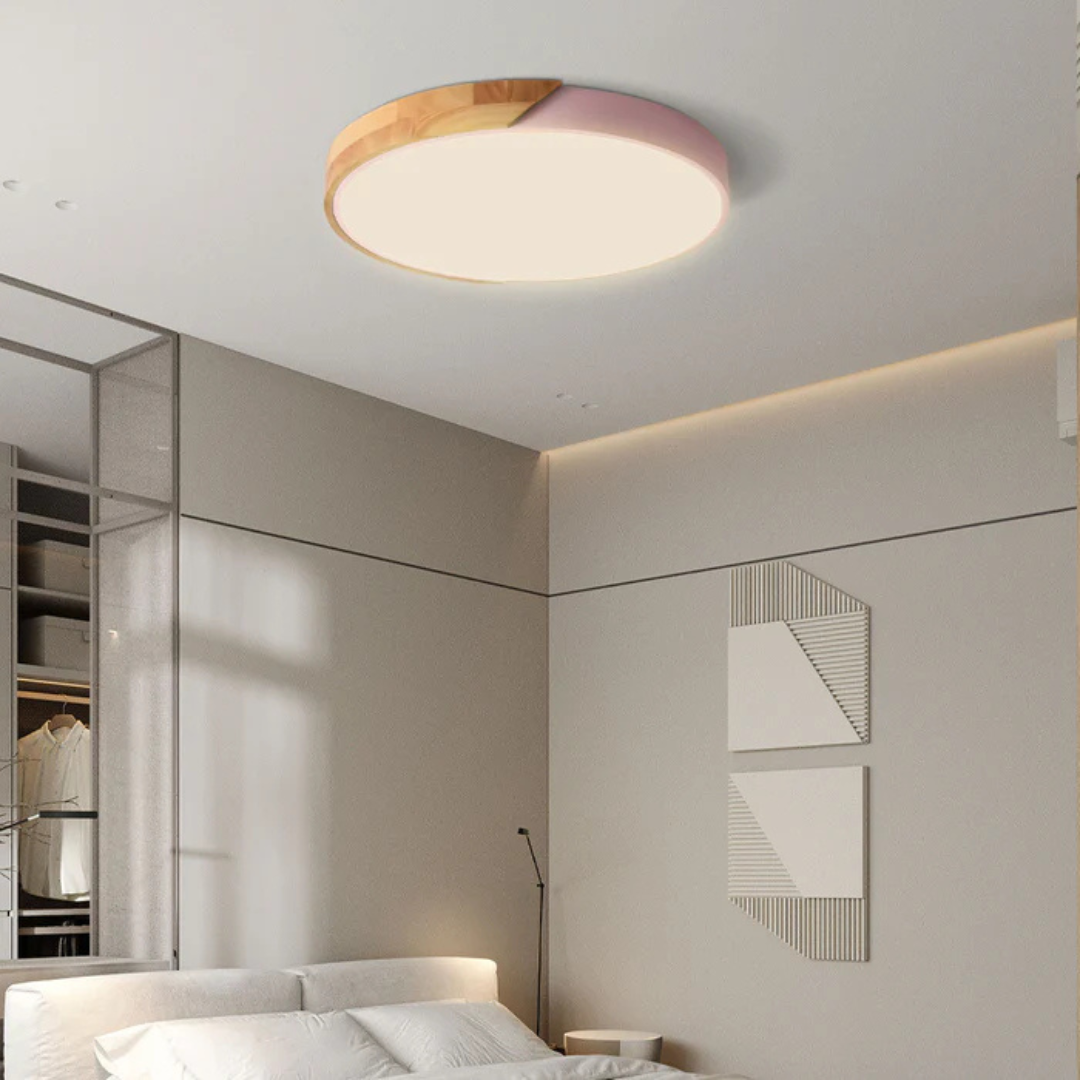 Nordic Wood LED Ceiling Light, view 8