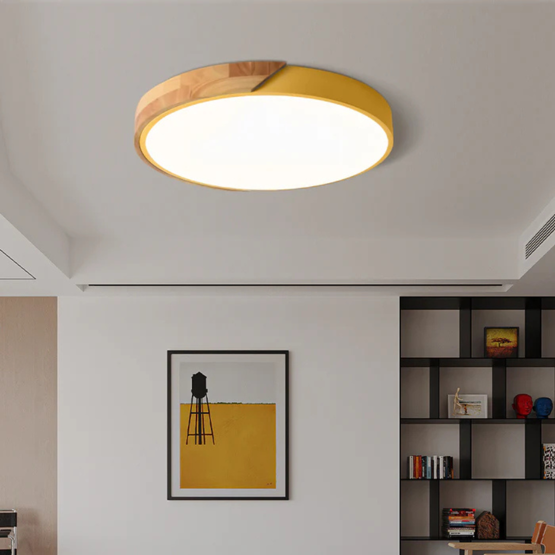 Nordic Wood LED Ceiling Light, view 7
