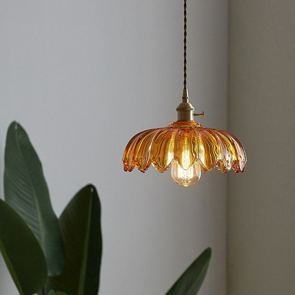 Vintage Flower Pendant Lamp, view 6