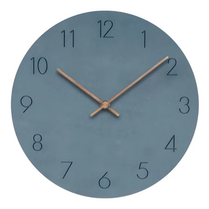 Nork Minimalist Wall Clock in Blue