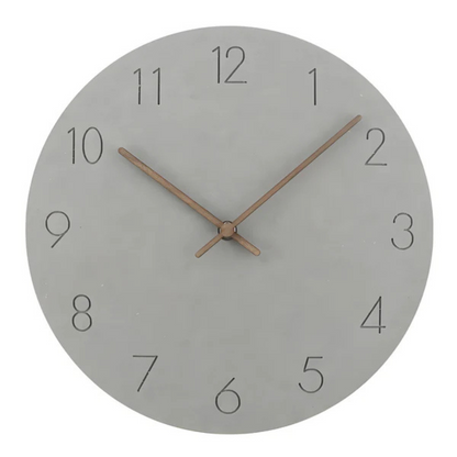 Nork Minimalist Wall Clock in Grey
