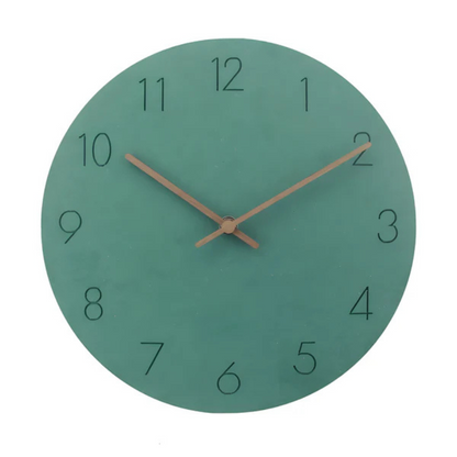 Nork Minimalist Wall Clock in Green