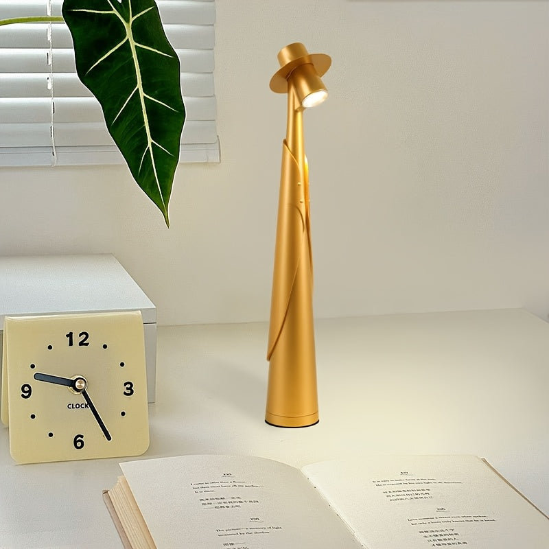 Rechargeable LED Hat Lamp in Gold
