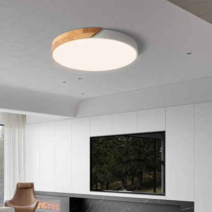 Nordic Wood LED Ceiling Light, view 2