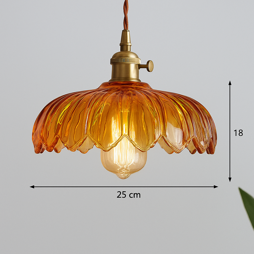 Vintage Flower Pendant Lamp, view 21