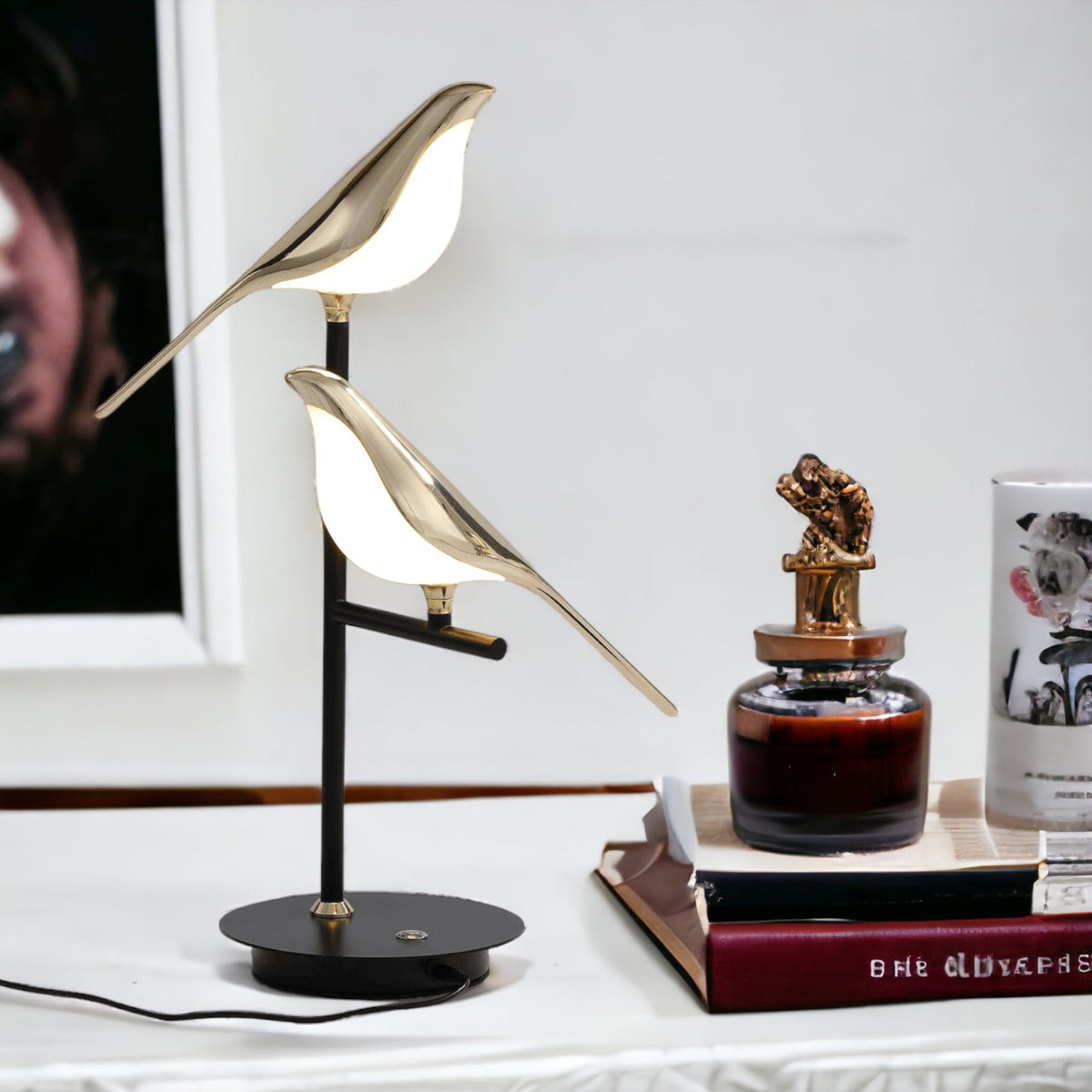 Golden Birdlight Wall Lamp, view 6