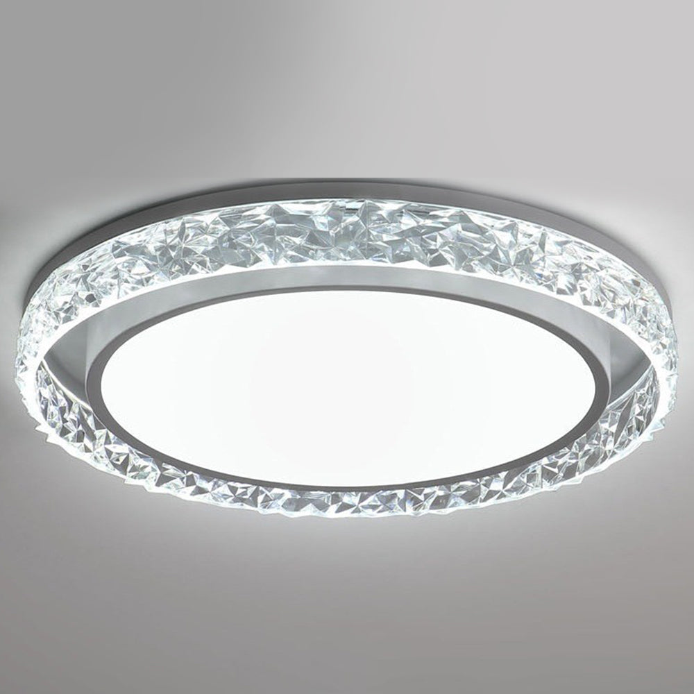 Crystal Halo LED Ceiling Light in White