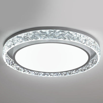 Crystal Halo LED Ceiling Light in White