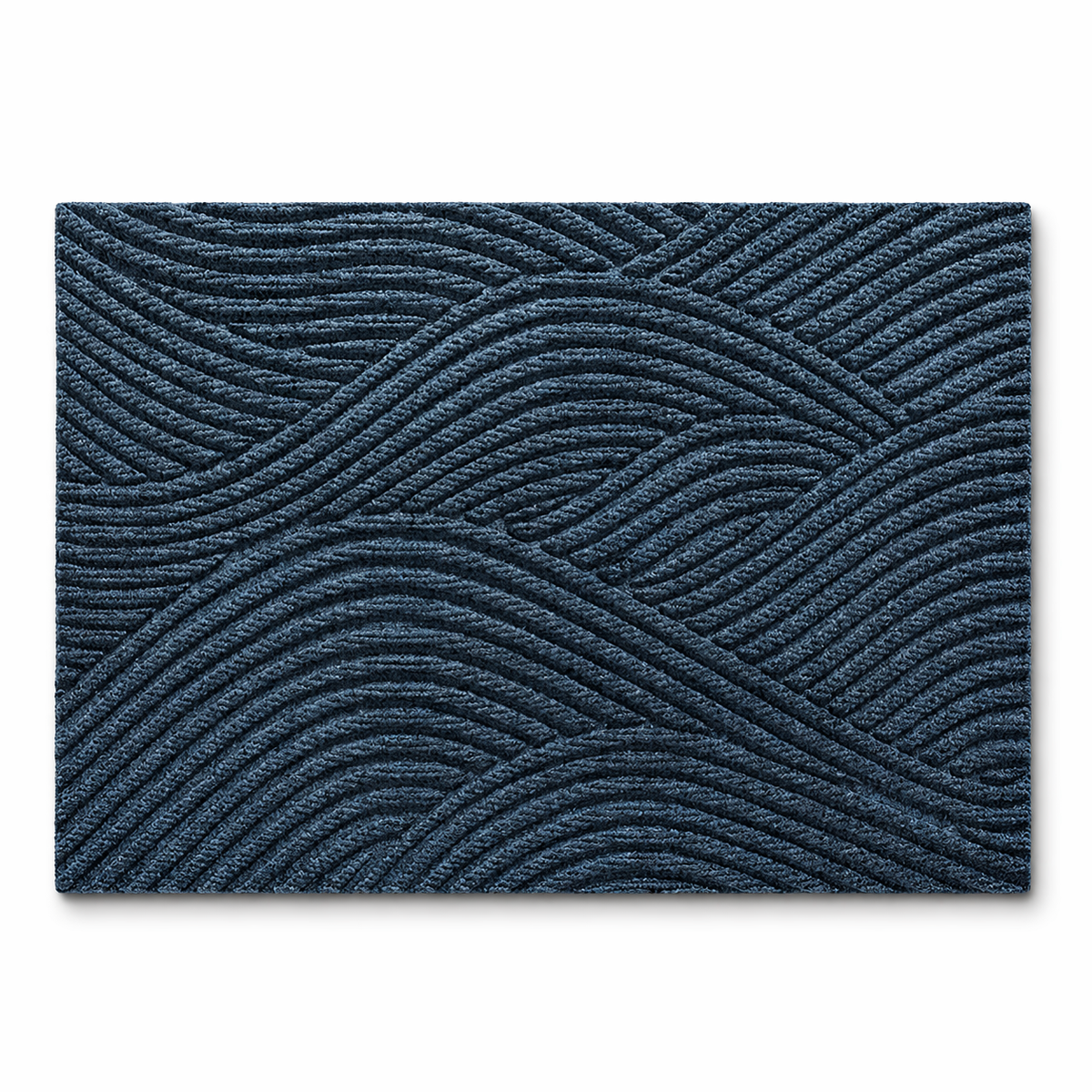 Durable Non-Slip Door Mat in Blue