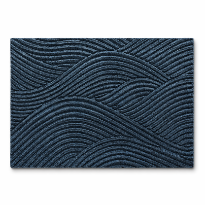 Durable Non-Slip Door Mat in Blue