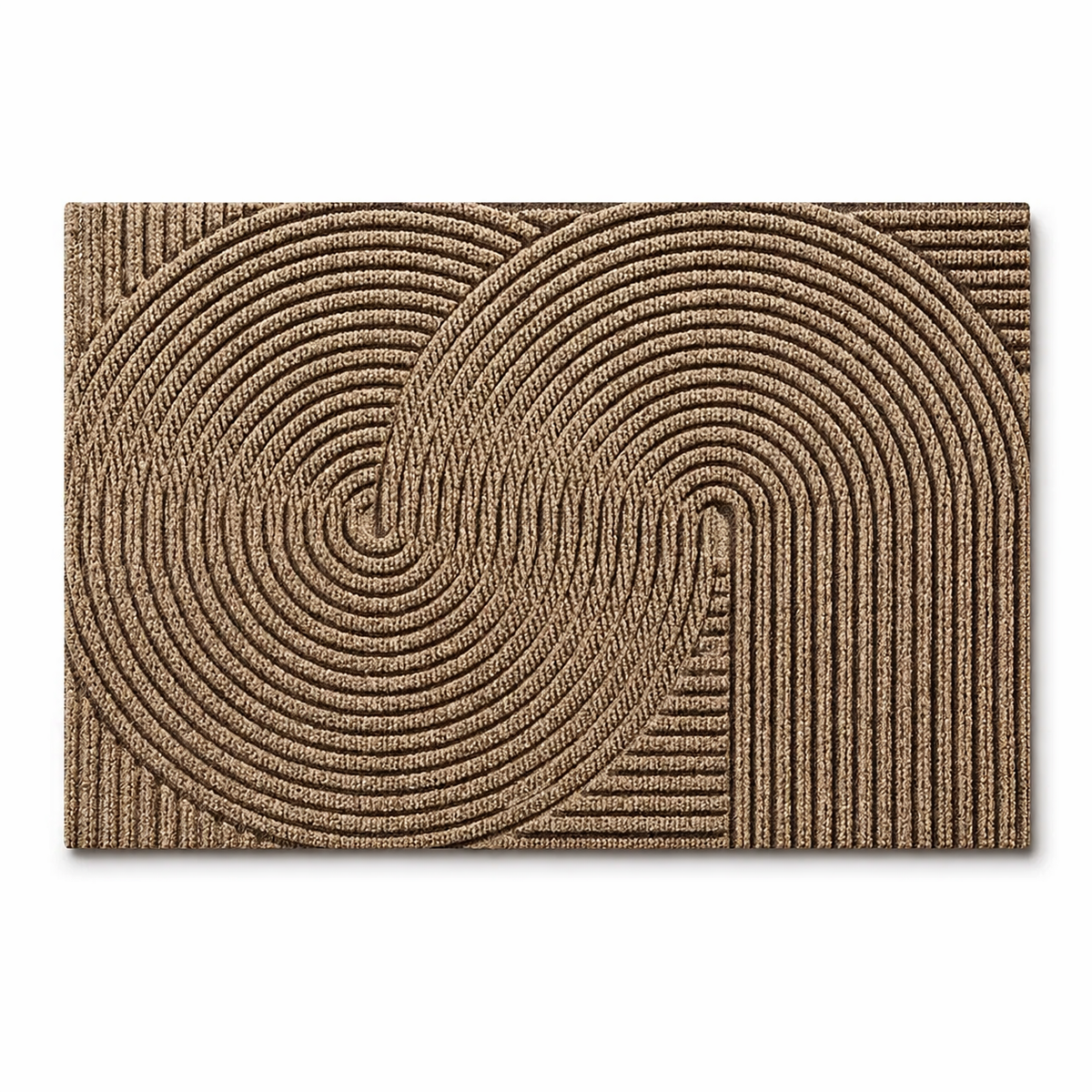 Durable Non-Slip Door Mat in Khaki