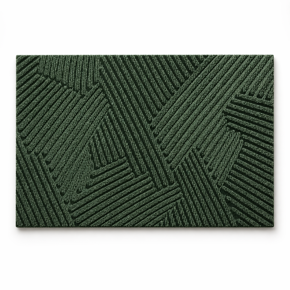 Durable Non-Slip Door Mat in Green
