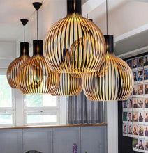 Handcrafted Wooden Pendant Light, view 14