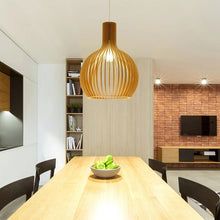 Handcrafted Wooden Pendant Light, view 5