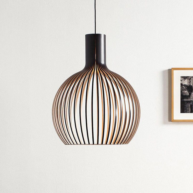 Handcrafted Wooden Pendant Light, view 2