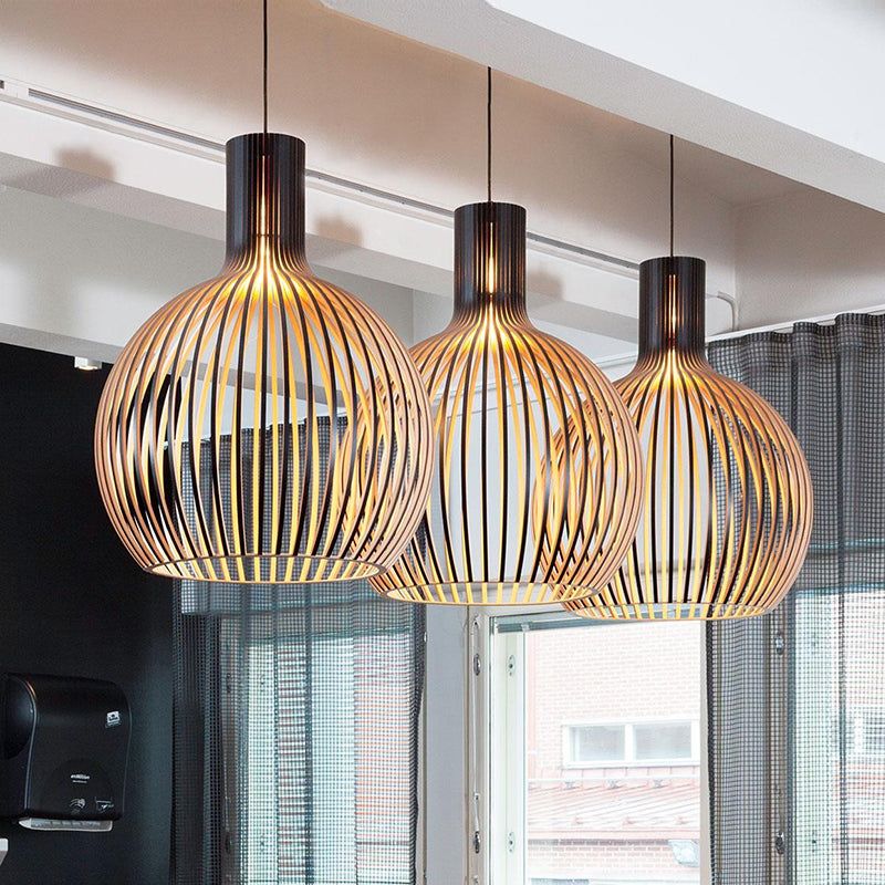Handcrafted Wooden Pendant Light, view 8