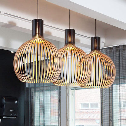 Handcrafted Wooden Pendant Light, view 8