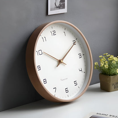 Nordic Wood Frame Wall Clock, view 5