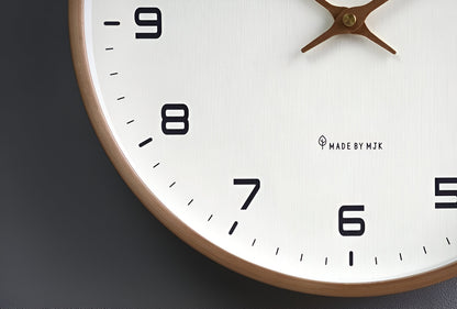 Nordic Wood Frame Wall Clock, view 9
