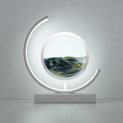 Sandlight Quicksand Table Lamp in Black, view 15
