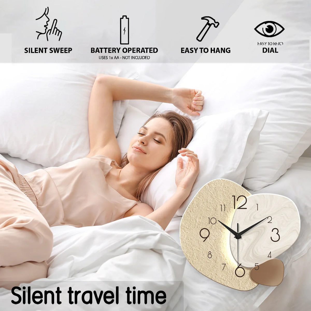 TempoStone Wall Clock, view 5