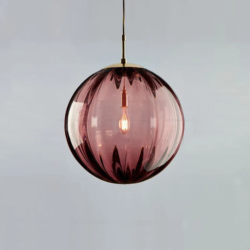 Modern Glass Ball Pendant Light, view 6