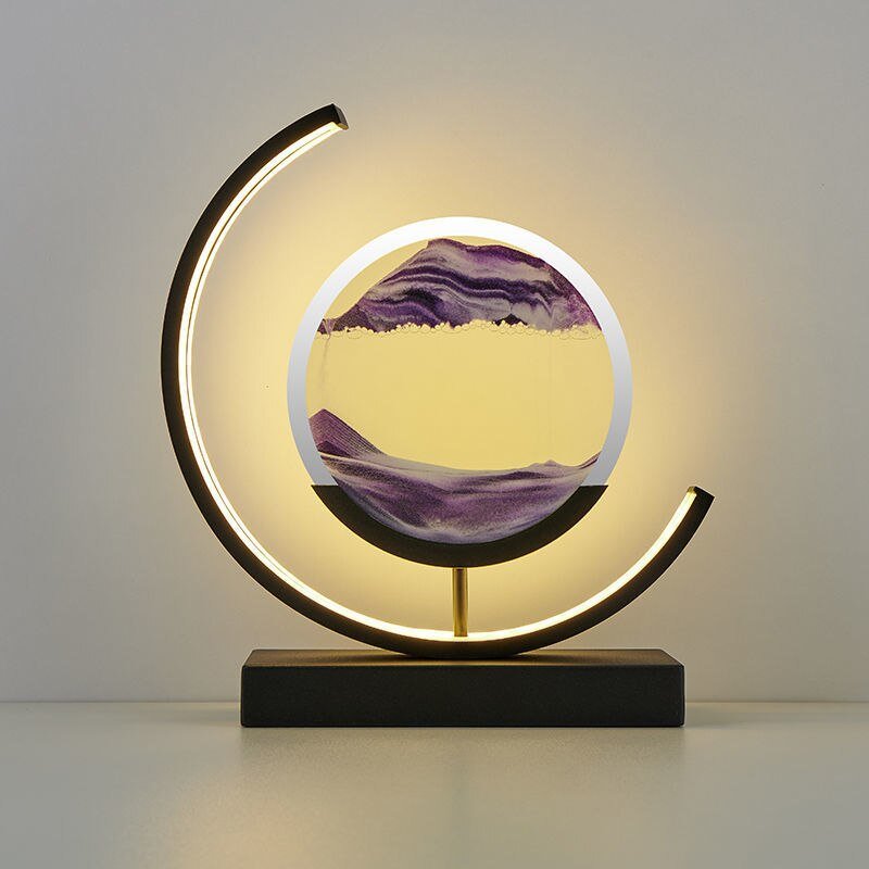 Sandlight Quicksand Table Lamp in Purple