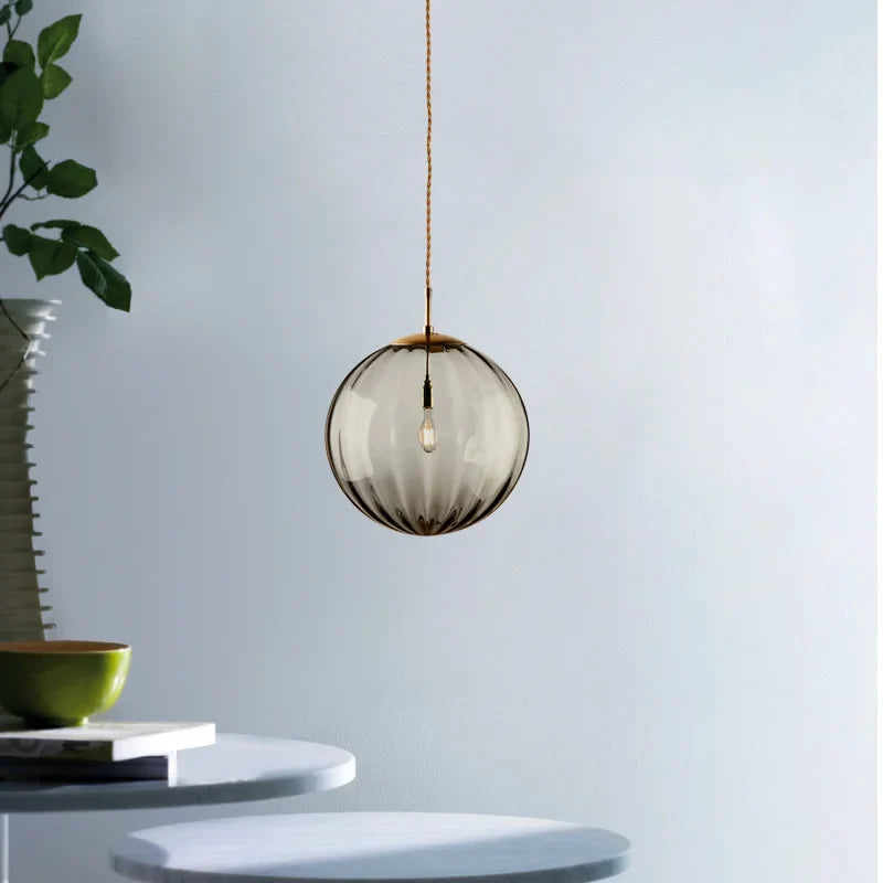 Modern Glass Ball Pendant Light, view 5