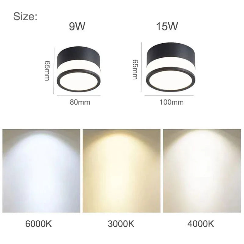 Nordic Surface Mounted LED Downlight, view 6