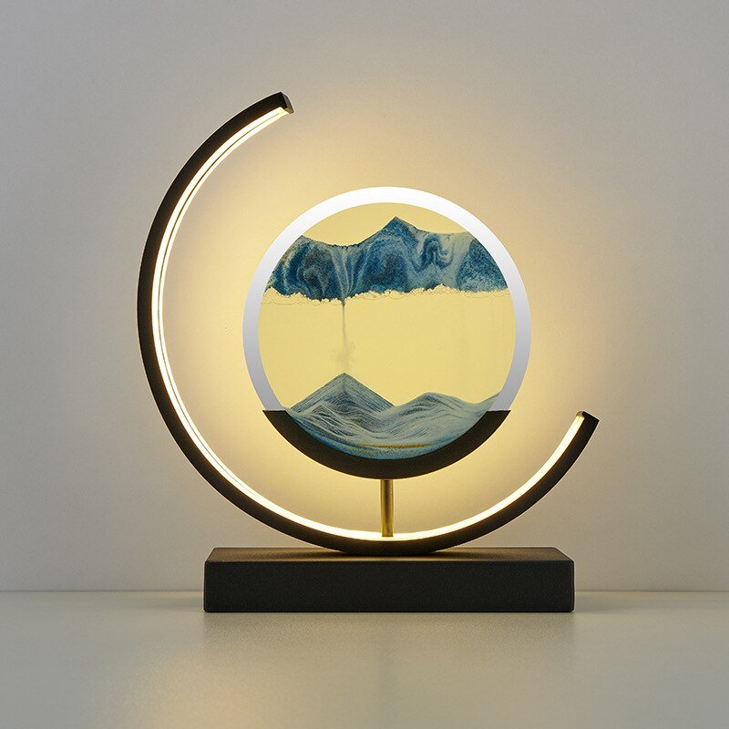 Sandlight Quicksand Table Lamp in Blue