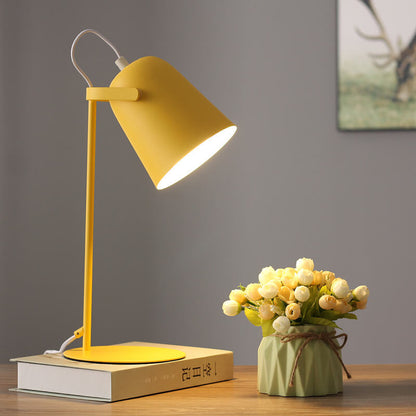 Nordic Metal LED Desk Lamp in Yellow
