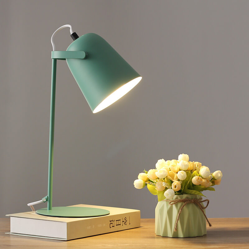 Nordic Metal LED Desk Lamp in Green