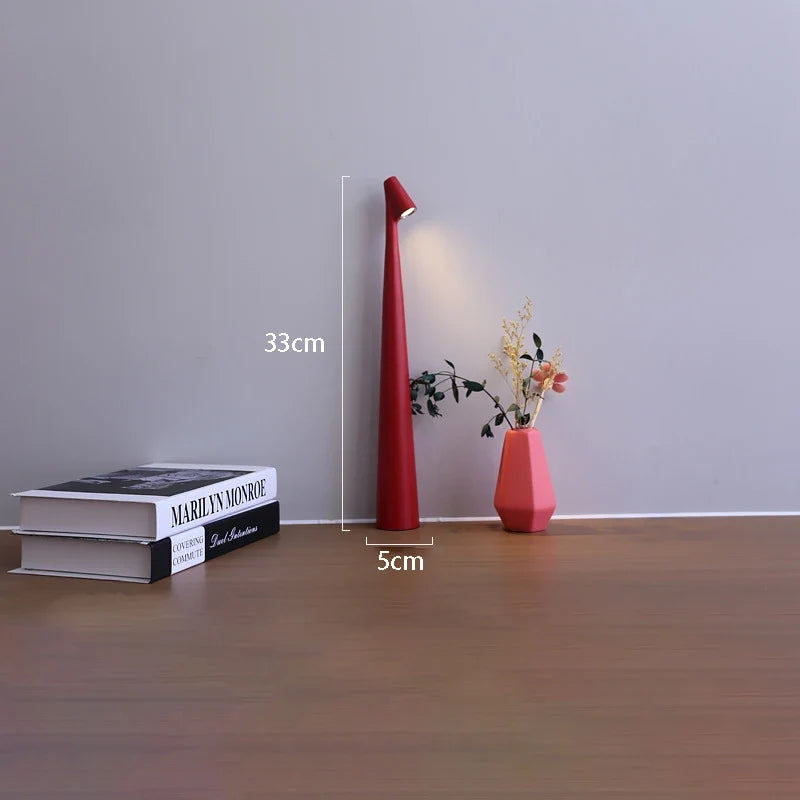 Glowora Rechargeable Table Lamp in Red