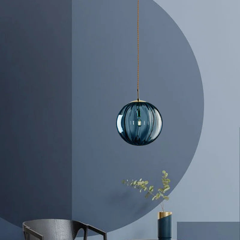 Modern Glass Ball Pendant Light, view 3