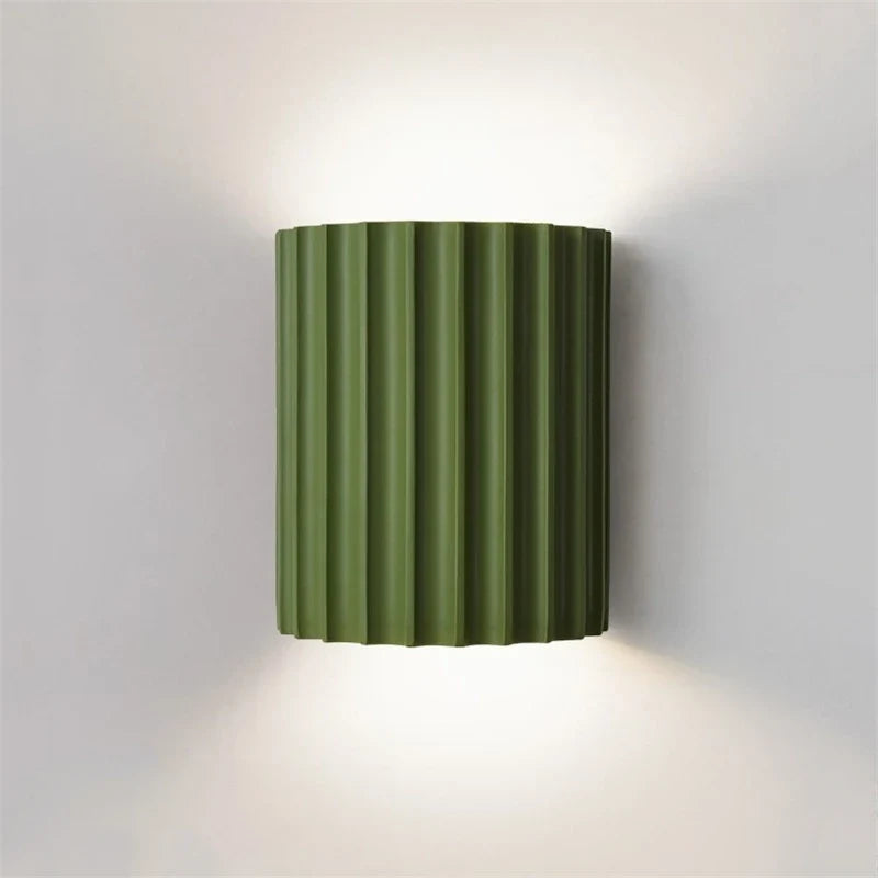 Nordic Modern Resin Wall Lamp in Green