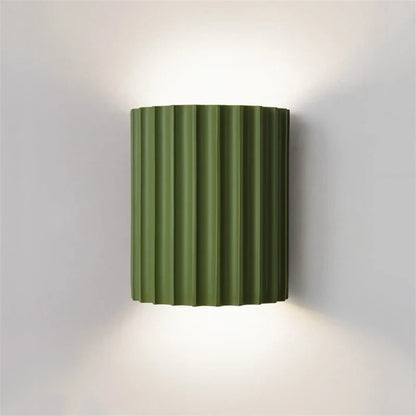 Nordic Modern Resin Wall Lamp in Green