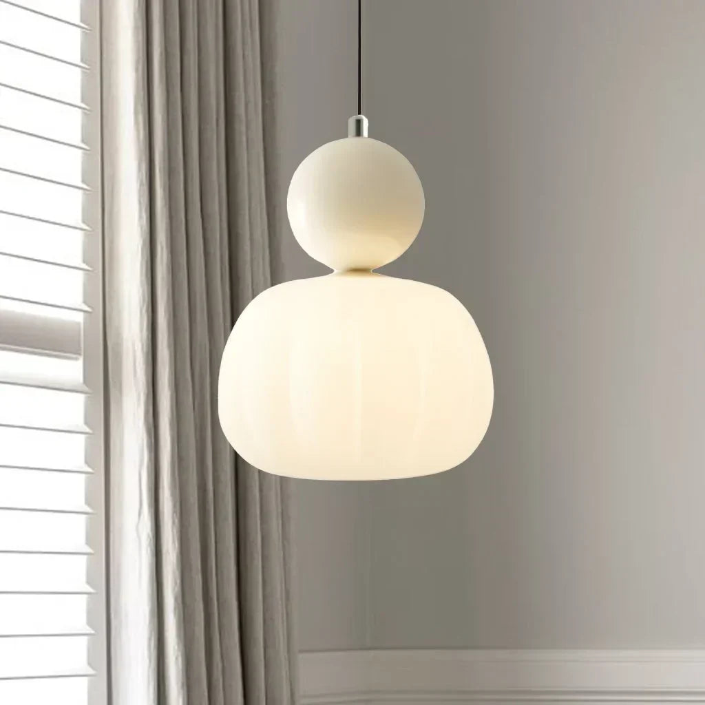 Nordic Pumpkin Pendant Light in Beige