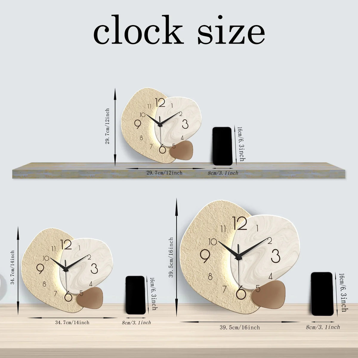 TempoStone Wall Clock, view 8