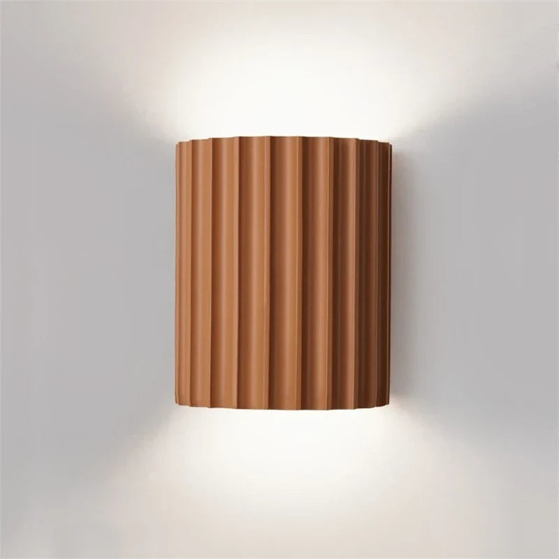 Nordic Modern Resin Wall Lamp in Brown