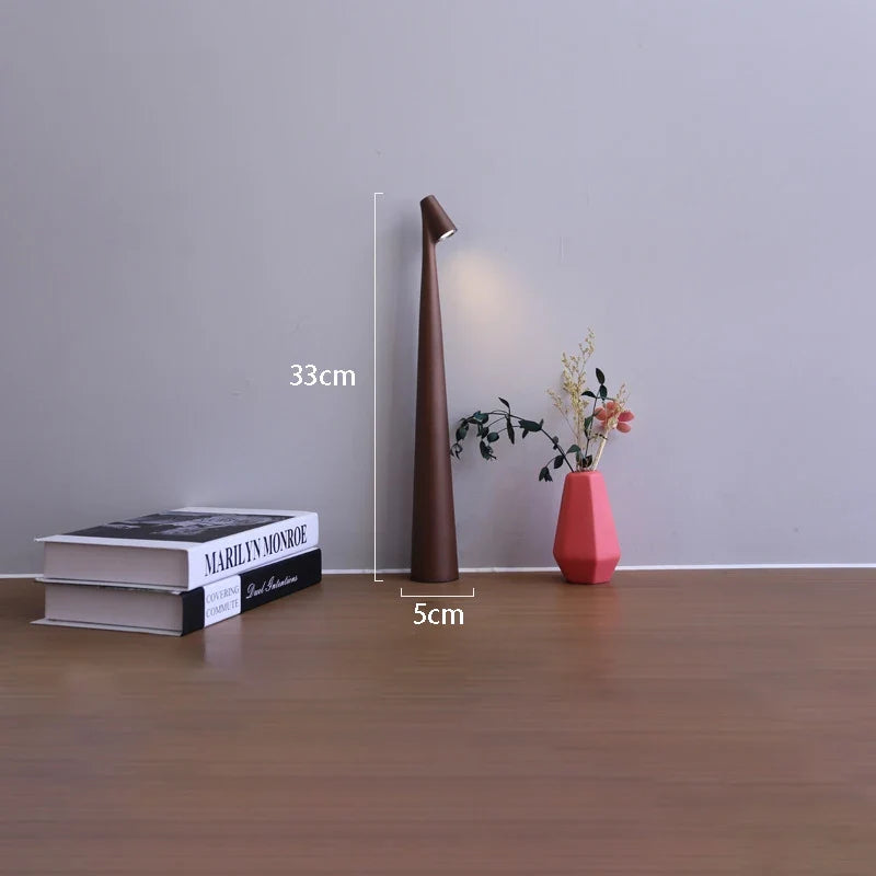 Glowora Rechargeable Table Lamp in Brown