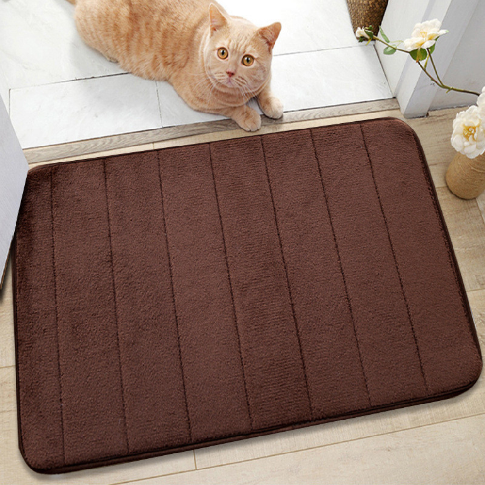 UltraSoft Absorbent Bath Mat in Brown