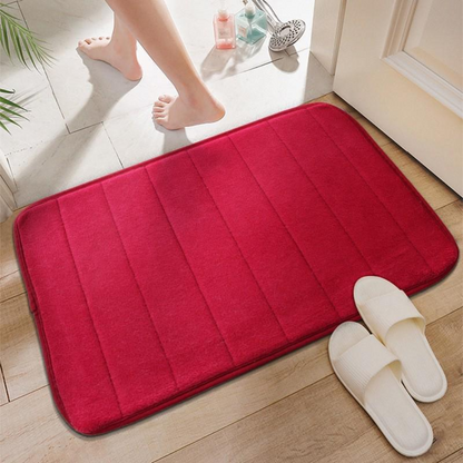 UltraSoft Absorbent Bath Mat in Red