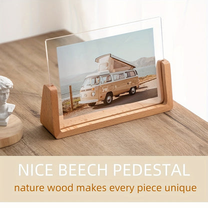 U-Shaped Acrylic & Wood Photo Frame, view 12