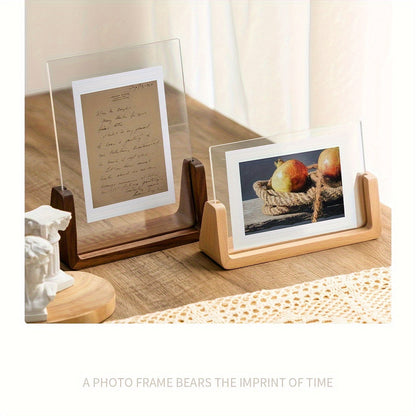 U-Shaped Acrylic & Wood Photo Frame, view 7