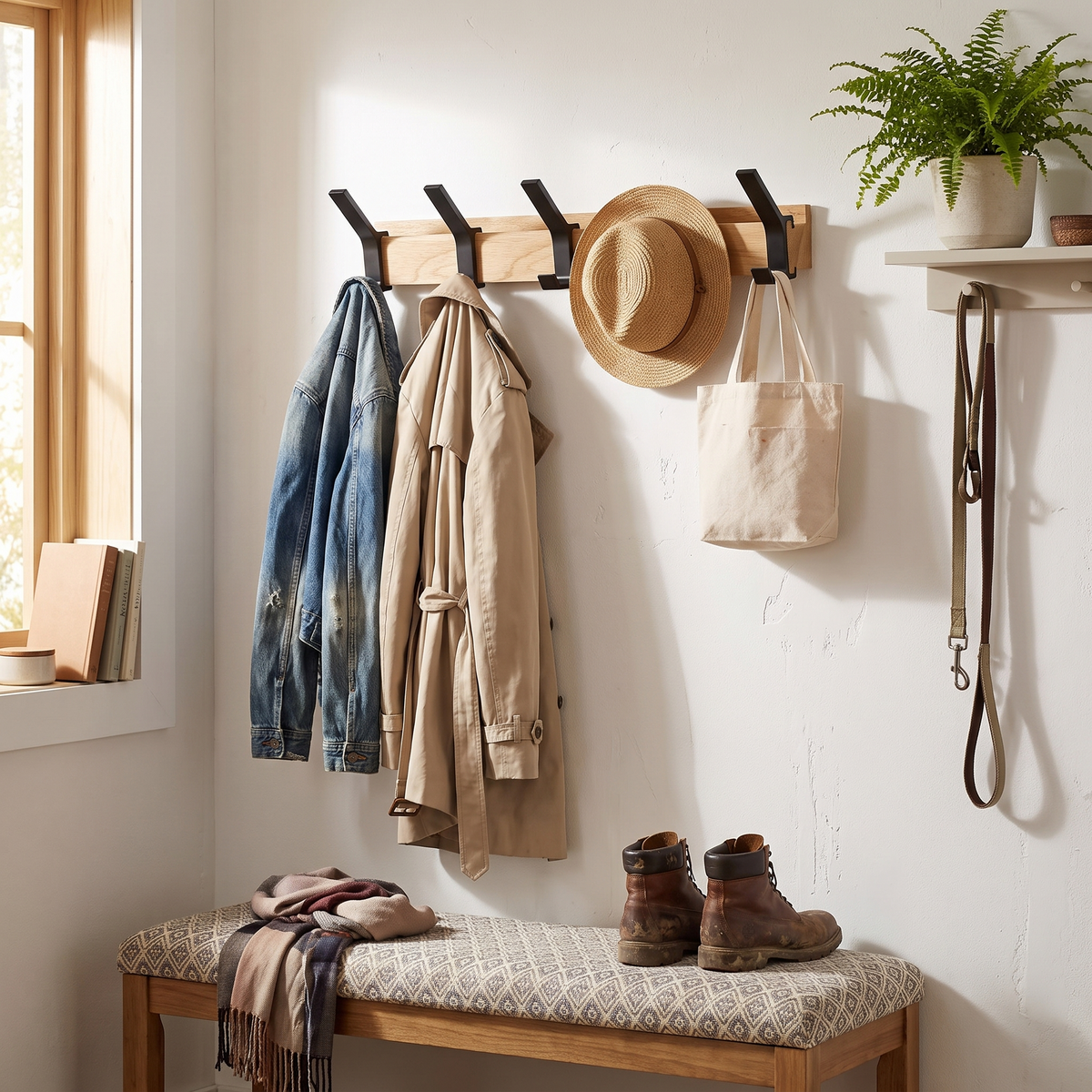 Nordic Wall-Mounted Coat Rack by Azzalini