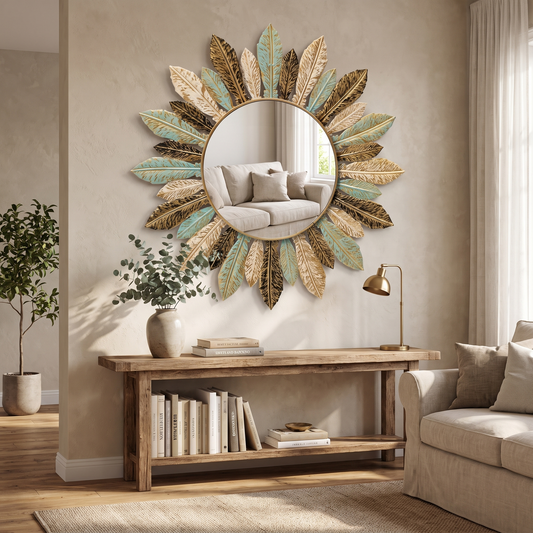Bohemian Sunburst Wall Mirror by Azzalini